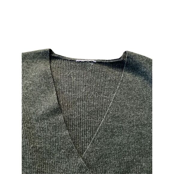 Ribbed Cross Front Sweater Everyday Casual School Workwear - Picture 8 of 11